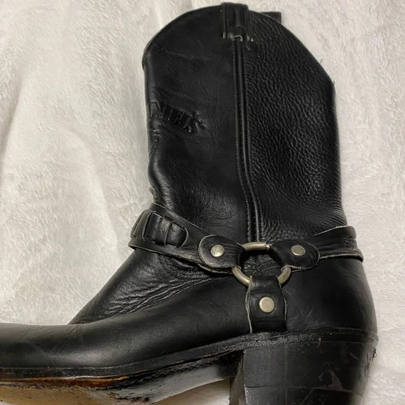 Genuine Leather “Jack Daniels” logo cowboy boots - Picture 4 of 5